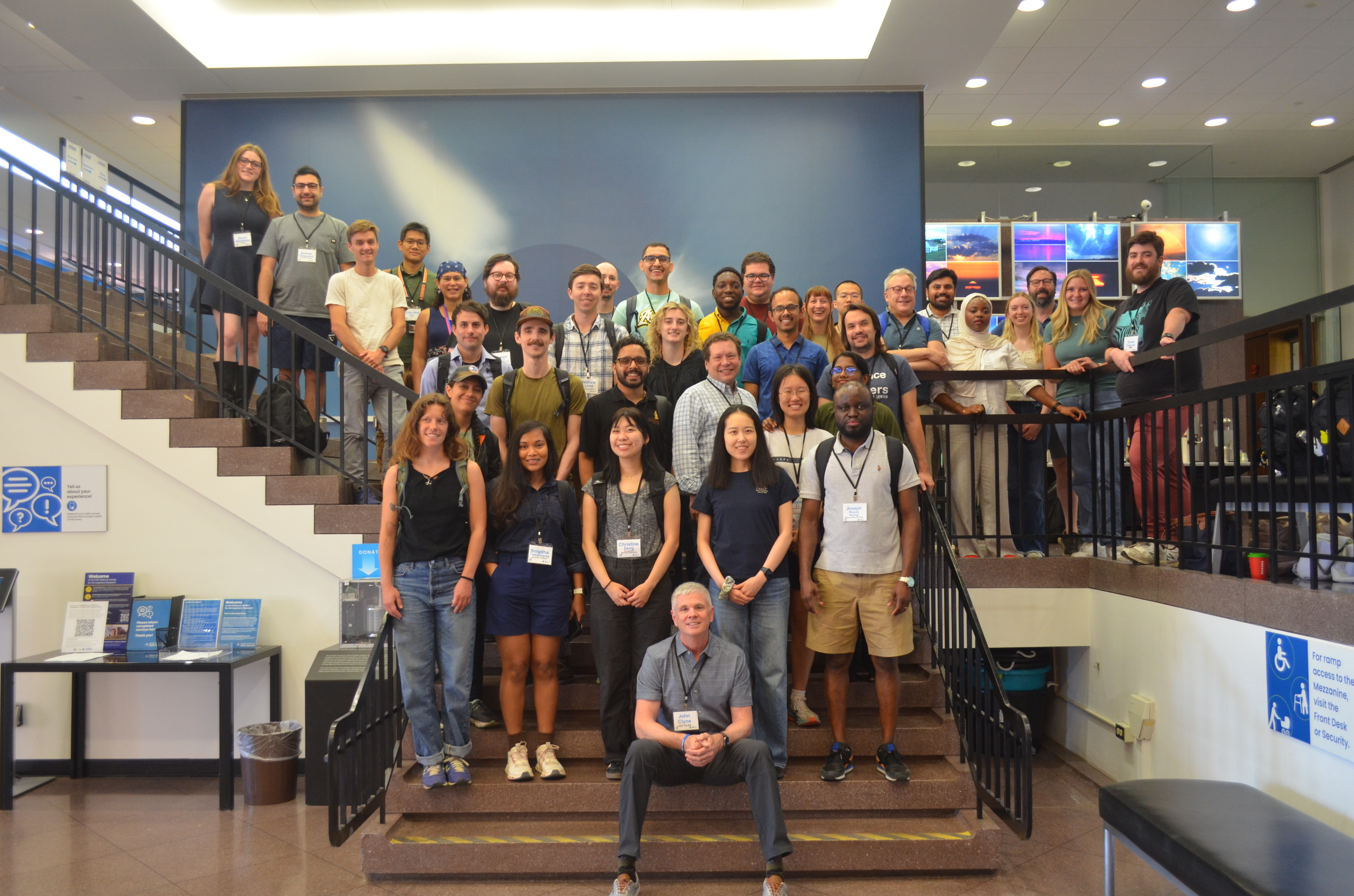 Pythia Cook-off 2026 group photo on the steps in the Mesa Lab atrium