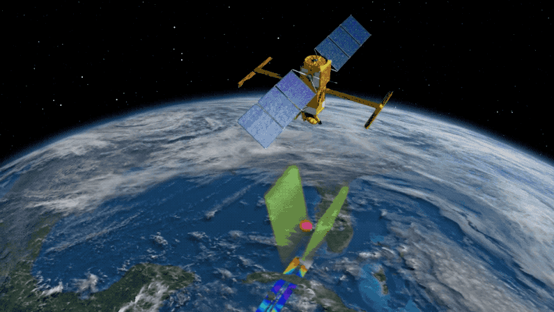 https://www.jpl.nasa.gov/edu/news/2022/12/8/nasa-mission-takes-a-deep-dive-into-earths-surface-water/ Image credit: NASA/JPL-Caltech